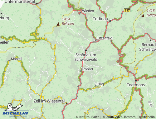 MICHELIN Schindeln map - ViaMichelin
