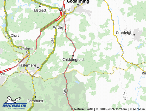 Carte MICHELIN Chiddingfold - ViaMichelin