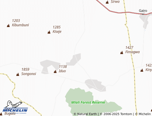 MICHELIN Suguta map - ViaMichelin