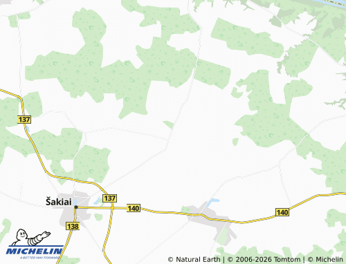 Mappa MICHELIN Bizieriai - ViaMichelin