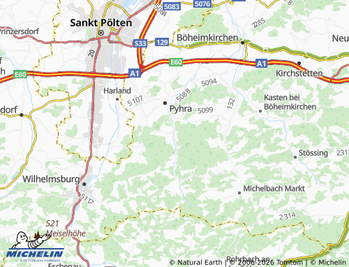 MICHELIN Auern map - ViaMichelin