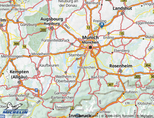 MICHELIN Starnberg map - ViaMichelin