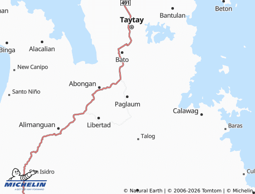 Mappa MICHELIN Paglaum - ViaMichelin