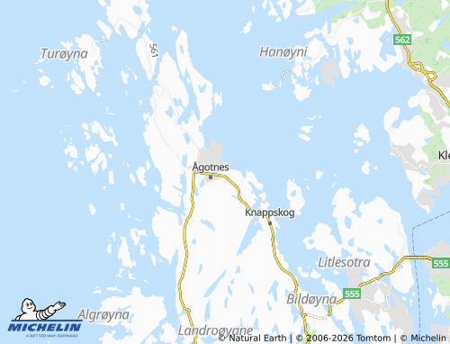 Mapa MICHELIN Åsneset - ViaMichelin