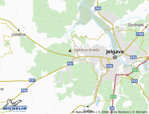 Mapa MICHELIN Tušķi - ViaMichelin