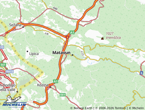 Mapa MICHELIN Matavun - ViaMichelin