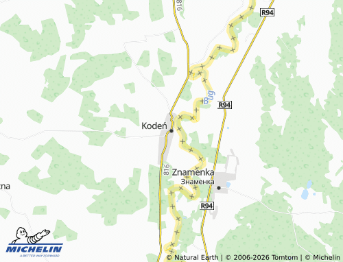Mapa MICHELIN Kodeń - ViaMichelin