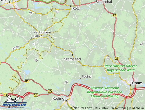 MICHELIN Stamsried map - ViaMichelin