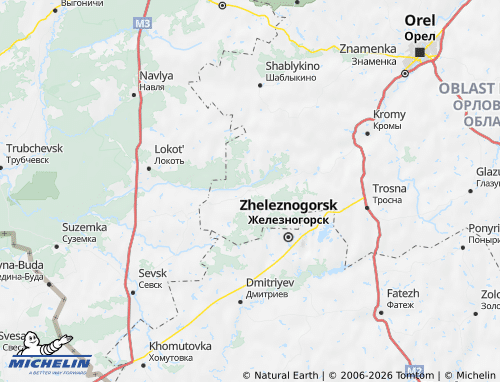 Carte MICHELIN Dmitrovskiy rayon - ViaMichelin