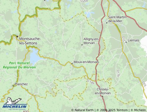 MICHELIN Chassagne map - ViaMichelin