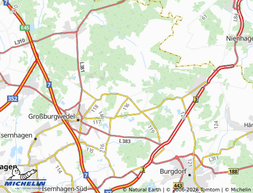 MICHELIN Wettmar map - ViaMichelin