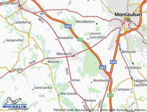 Mapa MICHELIN Montech - ViaMichelin