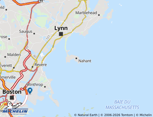 Carte MICHELIN Nahant - ViaMichelin