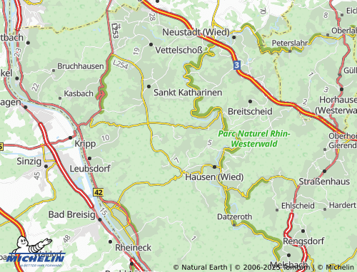 MICHELIN Krumscheid map - ViaMichelin
