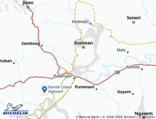MICHELIN Ngaglik map - ViaMichelin