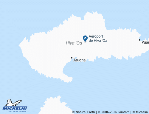 MICHELIN Hiva-Oa map - ViaMichelin