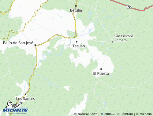 MICHELIN La Purísima map - ViaMichelin