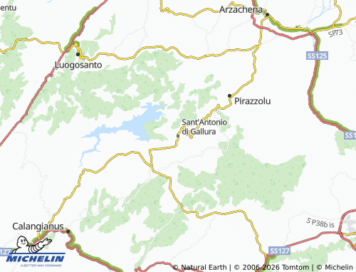 Mapa MICHELIN Sant'Antonio di Gallura - ViaMichelin