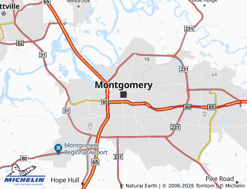 Carte MICHELIN Montgomery - ViaMichelin