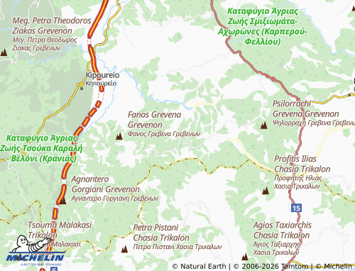 Carte MICHELIN Diakos - ViaMichelin