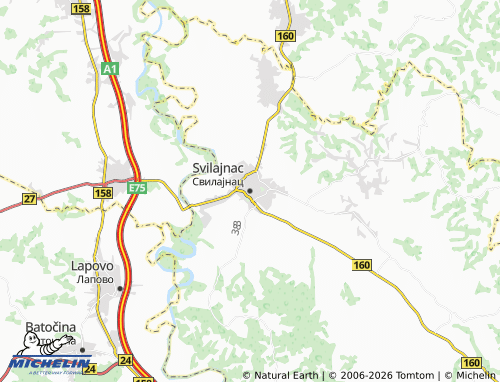Mapa MICHELIN Svilajnac - ViaMichelin