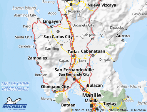 MICHELIN Tarlac map - ViaMichelin