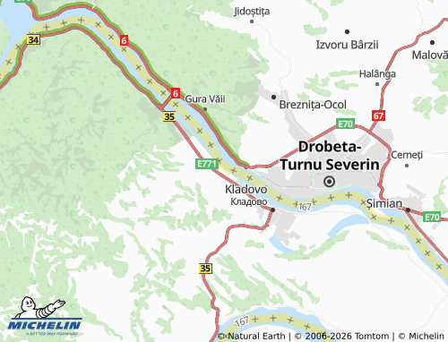 Mapa MICHELIN Kladušnica - ViaMichelin