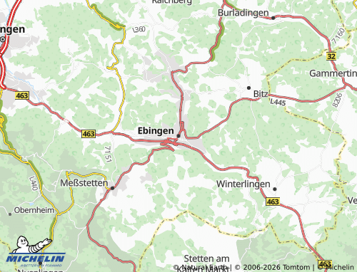 MICHELIN-Landkarte Ebingen - ViaMichelin
