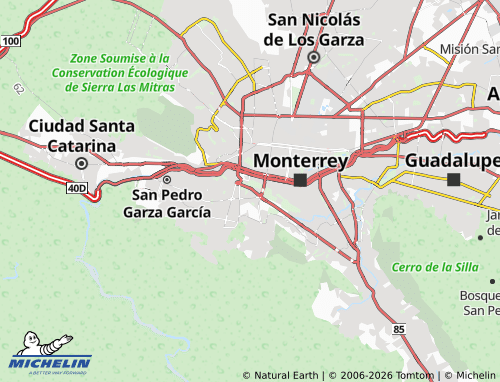 Mappa MICHELIN Del Valle Sector Oriente - ViaMichelin