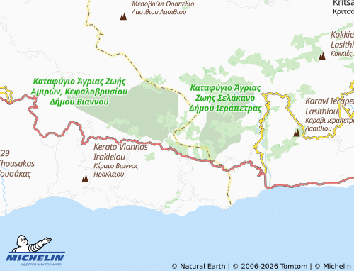 MICHELIN Ano Symi map - ViaMichelin
