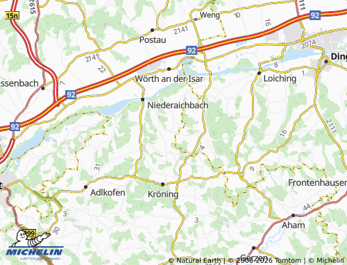 MICHELIN Bergsdorf map - ViaMichelin