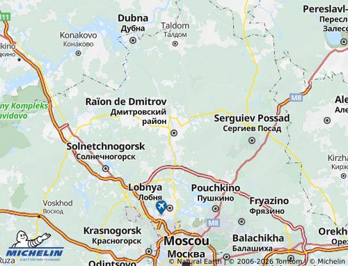 Carte MICHELIN Dmitrov - ViaMichelin