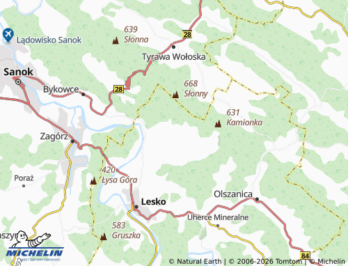 MICHELIN Manasterzec map - ViaMichelin