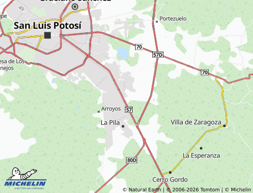 MICHELIN Quintas El Manantial map - ViaMichelin