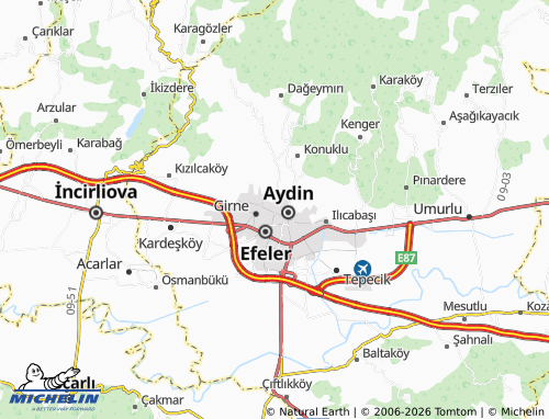 MICHELIN Mesudiye map - ViaMichelin