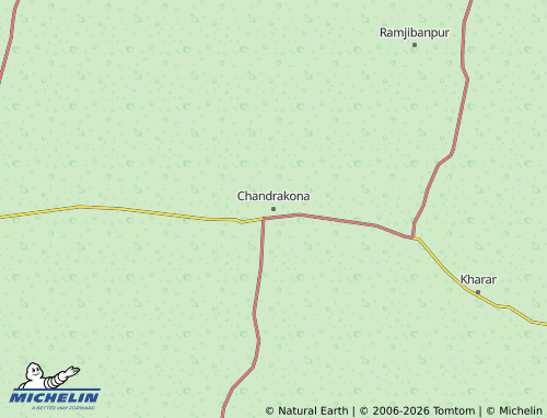 Kaart MICHELIN Chandrakona - ViaMichelin