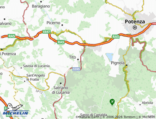 Mapa MICHELIN Tito - ViaMichelin