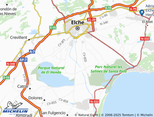 MICHELIN del Perellonet map - ViaMichelin