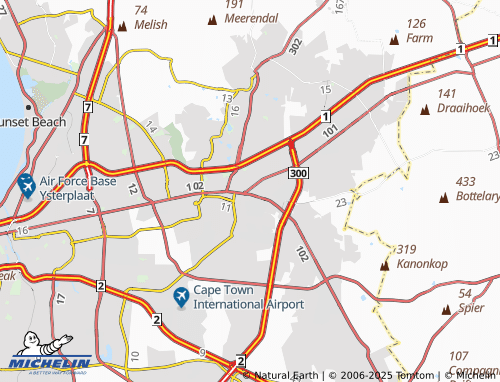 MICHELIN Belgravia-Bellville map - ViaMichelin