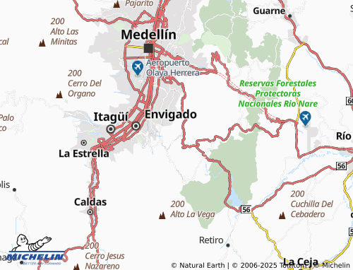 MICHELIN Santa Catalina map - ViaMichelin