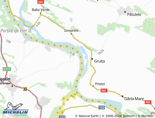 MICHELIN-Landkarte Radujevac - ViaMichelin