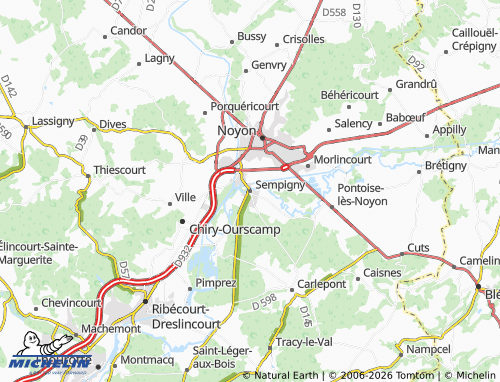 MICHELIN Sempigny map - ViaMichelin