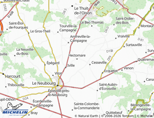 MICHELIN-Landkarte Hectomare - ViaMichelin