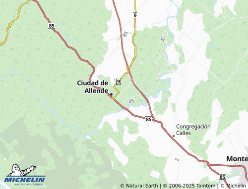 MICHELIN Residencial Los Encinos map - ViaMichelin