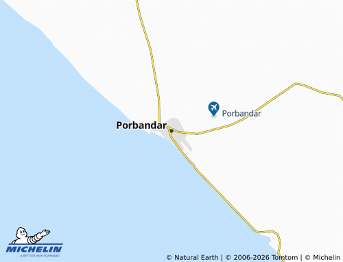 MICHELIN-Landkarte Porbandar - ViaMichelin