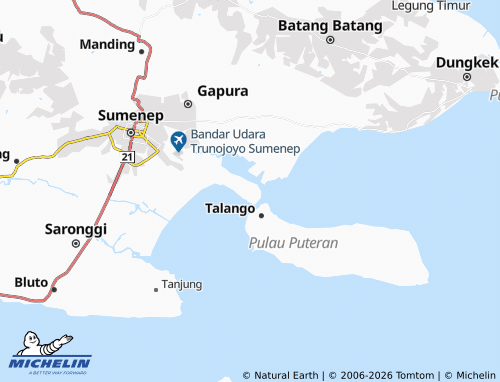 Carte MICHELIN Kalianget Timur - ViaMichelin