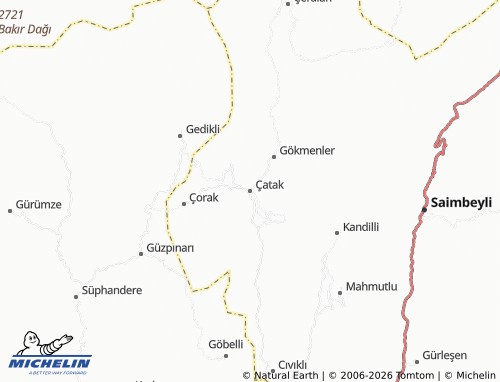 Mappa MICHELIN Çatak - ViaMichelin