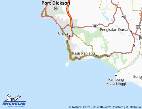 MICHELIN Taman Orkid map - ViaMichelin
