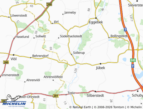 Mappa MICHELIN Sollerup - ViaMichelin