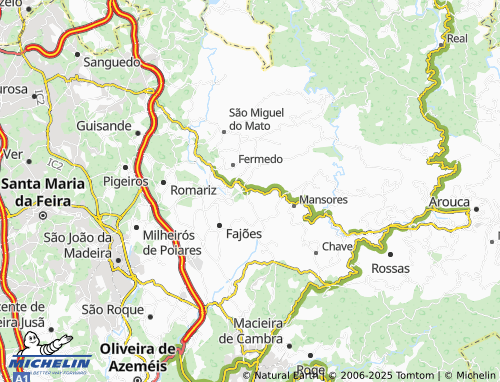 MICHELIN Abelheira map - ViaMichelin
